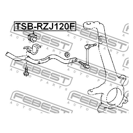 Tампон 4881560180 TSBRZJ120F Toyota предна стабилизираща щанга