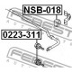 Тампон 546138H518 NSB018 Nissan X-Trail задна стабилизираща щанга