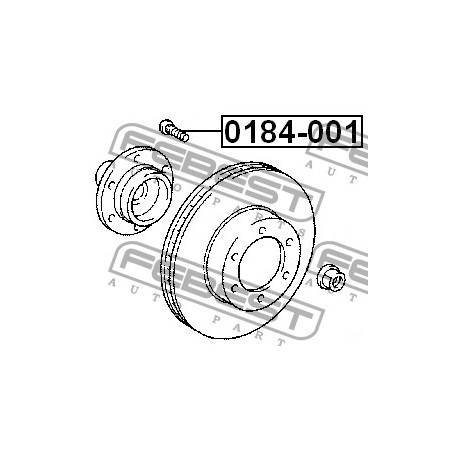 Шпилка 9094202049 0184001 Lexus Toyota главина