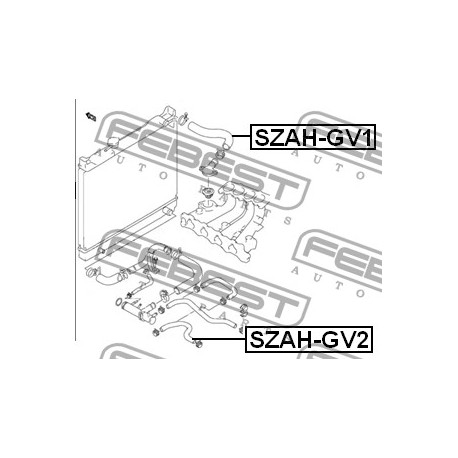 Водно съединение 1787157B00 SZAHGV2 Suzuki