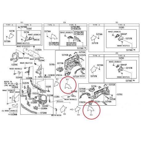 Гумен подкалник 53885-60030 Toyota Land Cruiser 150 Fj Cruiser