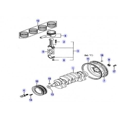 Демпферна шайба SMD306158 Great Wall Hover Steed 5 бензин