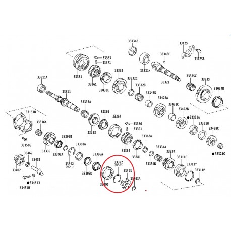 Пружина синхронизатор 3339212020 33392-12020 Toyota