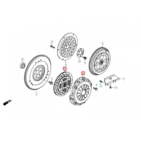 Комплект съединител 619 3089 00 Honda Jazz