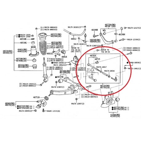 Задна напречна щанга 48720-05020 4872005020 Toyota Avensis T25