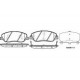 Предни накладки 58101-2BA10 Hyundai Kia Ssangyong
