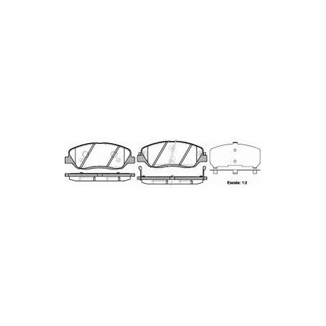 Предни накладки 58101-2BA10 Hyundai Kia Ssangyong