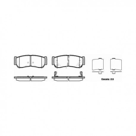 Задни накладки 583022BA20 123902 Hyundai Santa Fe