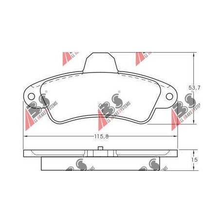 7153476 Ford задни накладки 36844