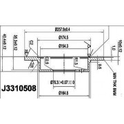 58411-29310 J3310508 Hyundai спирачен диск заден