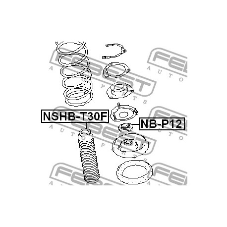 Маншон 5405031U02 NSHBT30F Nissan преден амортисьор