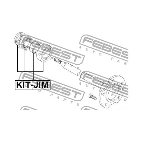 Лагер 0926935009 KITJIM Suzuki Jimny задна главина с ABS