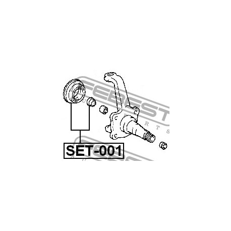 Ремонтен комплект 9031660004 SET001 Toyota предно каре