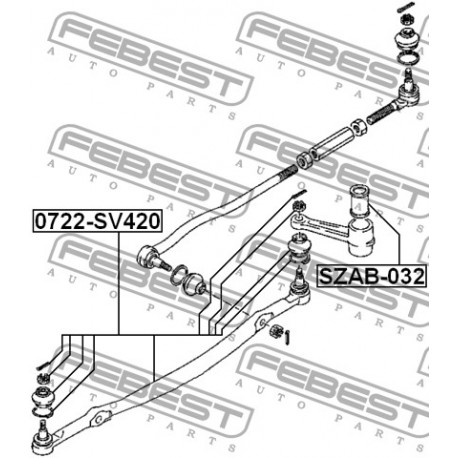 Втулка 4875060A00 SZAB032 Suzuki паразитен хебел