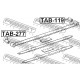 Тампон 9038914037 TAB277 Mazda Nissan Toyota заден ресор преден