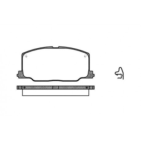 0268.04 Toyota предни накладки