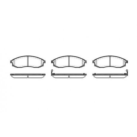 0598.02 Nissan предни накладки