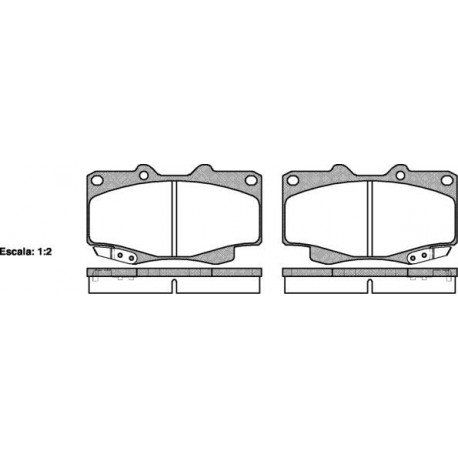 Накладки 04465-0K140 0315.22 Toyota предни
