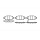 Задни накладки Remsa 087601 44060AM485 Infiniti Nissan