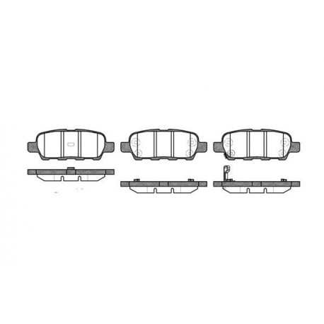 Задни накладки Remsa 087601 44060AM485 Infiniti Nissan