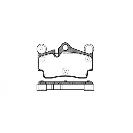 Накладки 0996.00 Audi Porsche задни