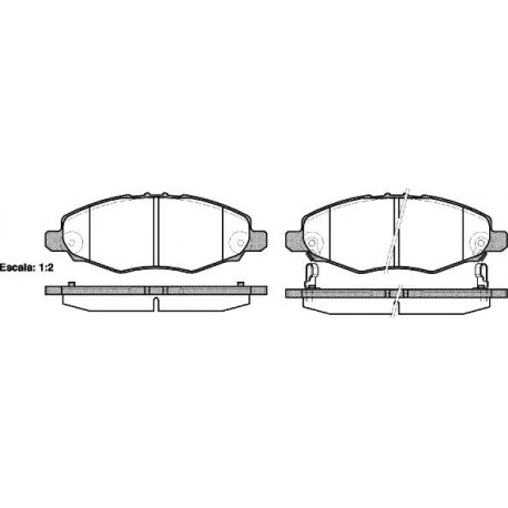 Предни накладки 044650K130 123502 Toyota Hilux
