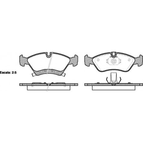 Предни накладки 93307673 121402 Opel Meriva