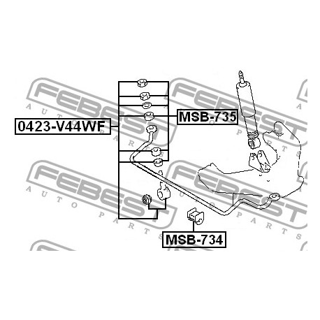 Биалетка MB633926 0423V44WF Mitsubishi Pajero предна