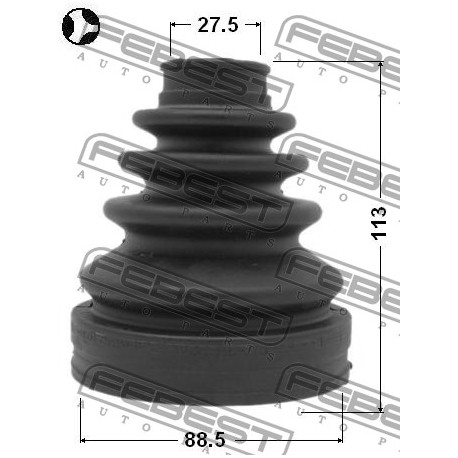 Вътрешен маншон 04427-60080 0115GRJ120T Toyota Land Cruiser трипод
