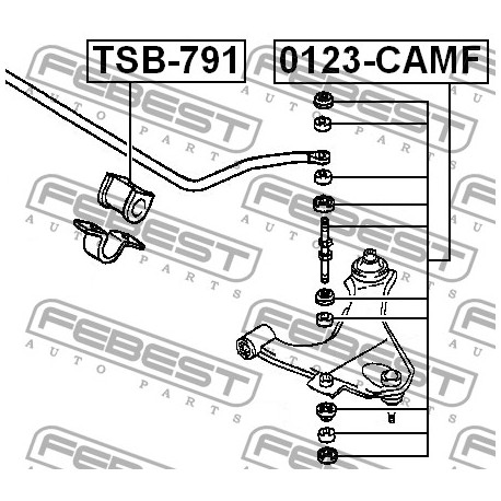 Предна биалетка 4882287401 0123CAMF Daihatsu Terios