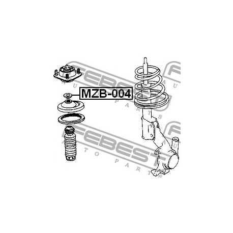 Лагер B4553438XB MZB004 Mazda преден амортисьор
