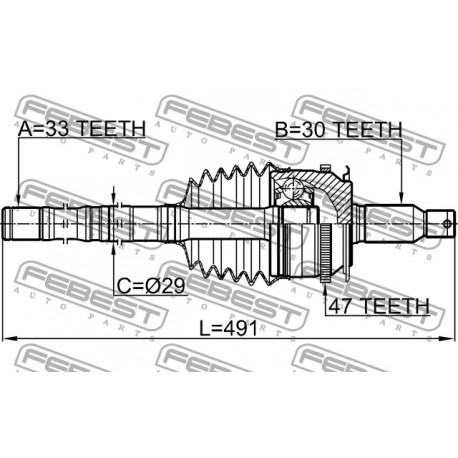 Външно каре 3815A182V 0414KB4A47R Mitsubishi L200 дясно