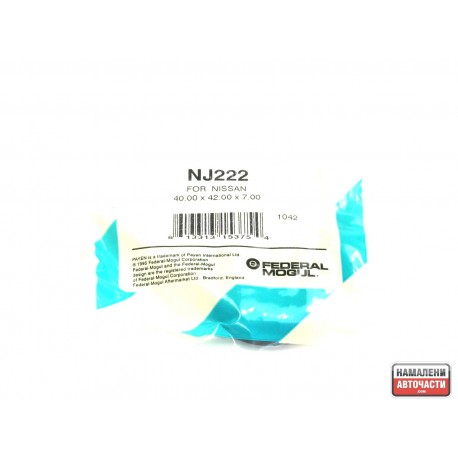 NJ222 Nissan семеринг размер 40X52X7