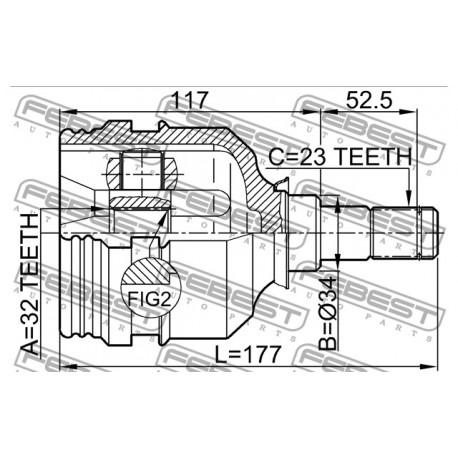 43403-05020 Toyota каре вътрешно