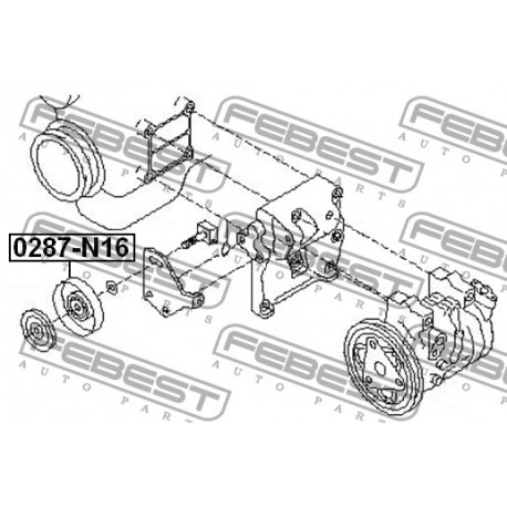 Ролка 119274F115 0287N16 Nissan паразитна