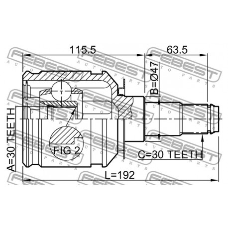43403-60020 Toyota Land Cruiser каре вътрешно
