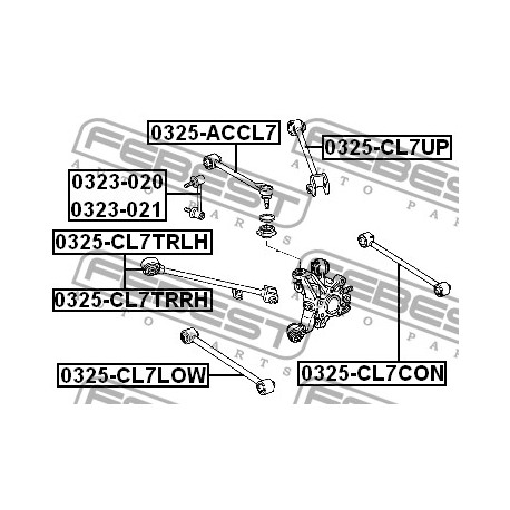 Заден горен носач 52390SEA013 0325ACCL7 Honda Accord напречен