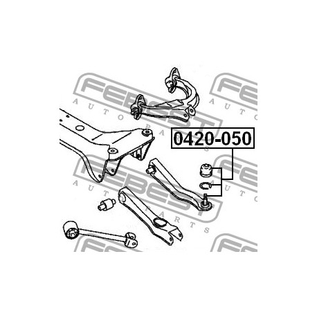 MB912515 0420050 Chrysler Mitsubishi шарнир заден долен