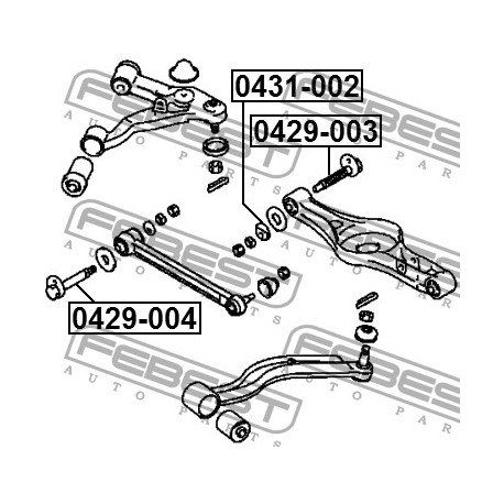 Реглажен болт MB430151 0429004 Mitsubishi