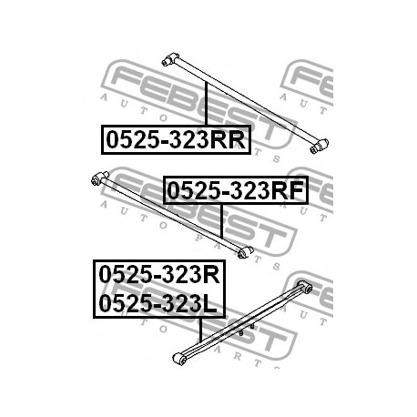 Задна напречна щанга B30K28620A 0525323RR Mazda