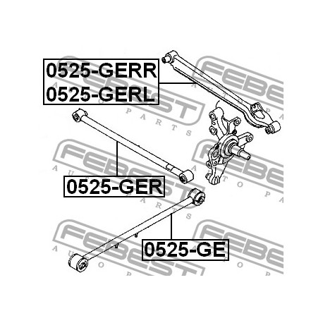 Задна напречна щанга GC5J2860X 0525GERL Mazda