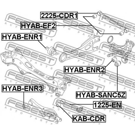 55100-1H000 Hyundai Kia заден надлъжен носач