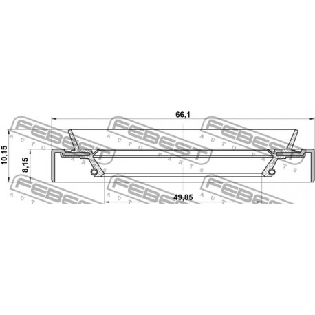 Семеринг MB808444 95HDS51660810X Chrysler Mitsubishi предна главина