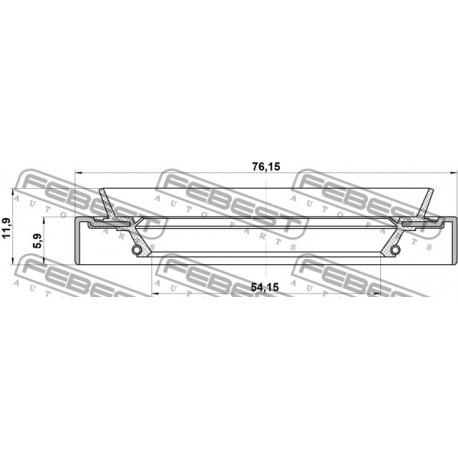 Семеринг шенкел MB160850 95HDS56760612X Chrysler Mitsubishi предна главина