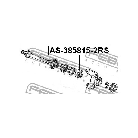 Лагер 91057SH3008 AS3858152RS Acura Honda предна полуоска