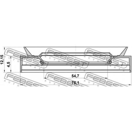 Семеринг 4023233P00 95PDS56760412X Infiniti Nissan предна главина