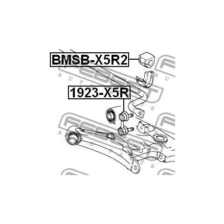 Тампон 33556750358 BMSBX5R2 BMW X5 задна стабилизираща щанга