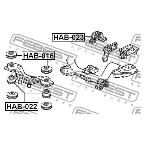 Тампон 50721SH9901 HAB023 Honda заден диференциал