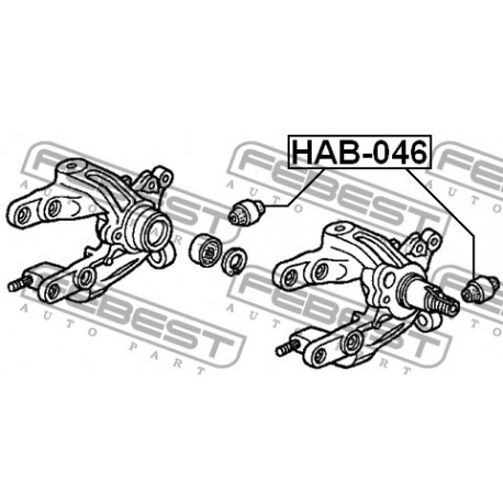 Втулка 52368S3N003 HAB046 Honda заден шенкел