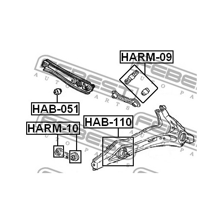 Tампон 52622SH3013 HAB051 Honda заден носач